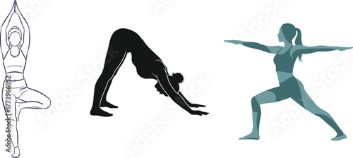 Yoga poses woman