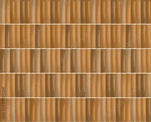 Wooden planks forming a seamless texture, creating a rustic and natural backdrop for various design applications