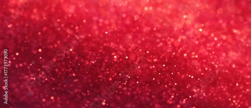 Red Glitter Sparkling Background with Bokeh Effect, Ideal for Poster, Wallpaper, Holiday Decor, Festive Celebration for Christmas, Valentine, Wedding with Stylish Design for Graphic Art