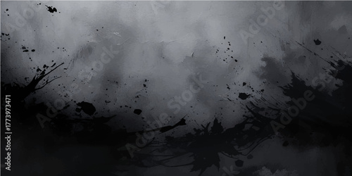 Dark abstract grunge metal texture illuminated by faint blue night sky light