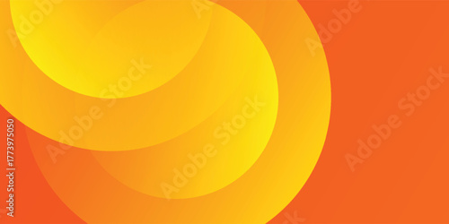 Abstract orange background with circles. Vector illustration. EPS 10