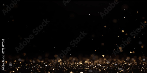 Night sky lights with christmas stars and snowflake particles create a dazzling winter celebration loop design