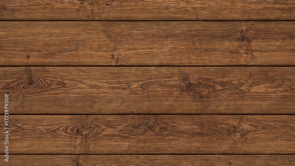 Naklejka premium Wooden planks surface with a natural brown finish.