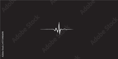 Black silhouette of an airplane flying through the sky, a vector illustration for air travel and aviation design