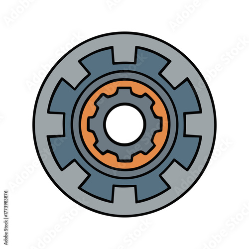gear wheel icon vector