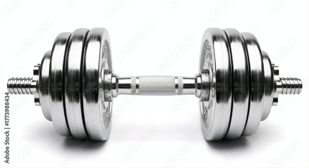 Naklejka premium dumbbell isolated on white background 