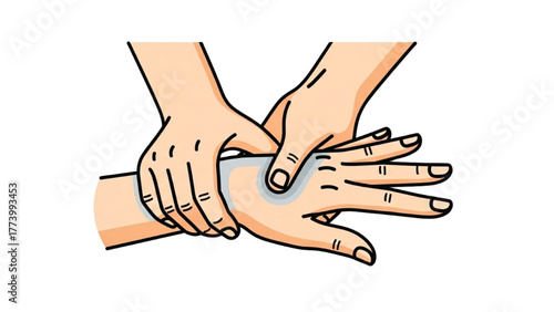 Hand Care Gentle Massage to Relieve Tension and Promote Relaxation