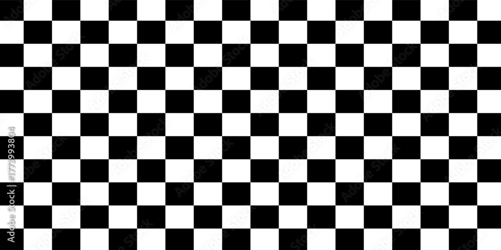 Fototapeta premium Check board background. Black and White checkered. flag for racing. vector flat illustration.