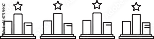 Ranking podiums with stars