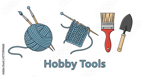 Creative hobby tools for arts and crafts enthusiasts