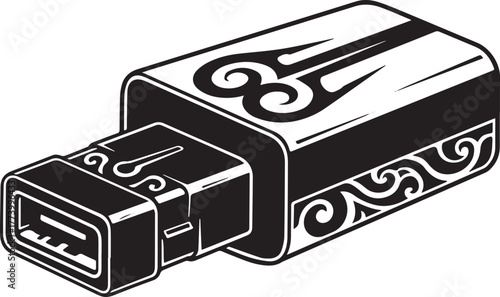 Decorative DisplayPort Connector: A Tribal Fusion of Technology