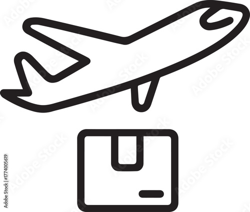 Airplane Lifting Cargo Box