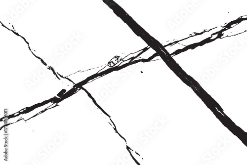 Black and White Abstract Cracked Surface Texture