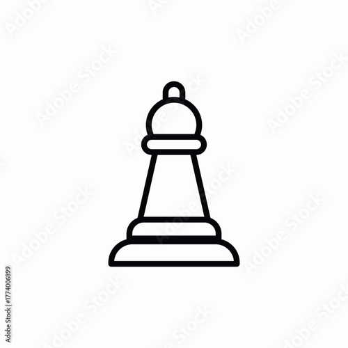 chess bushop icon sign vector
