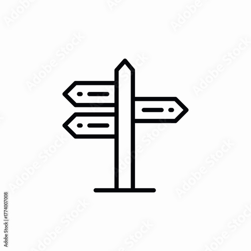 direction way signs icon sign vector