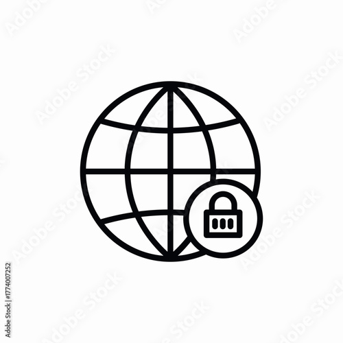 internet safety protection icon sign vector