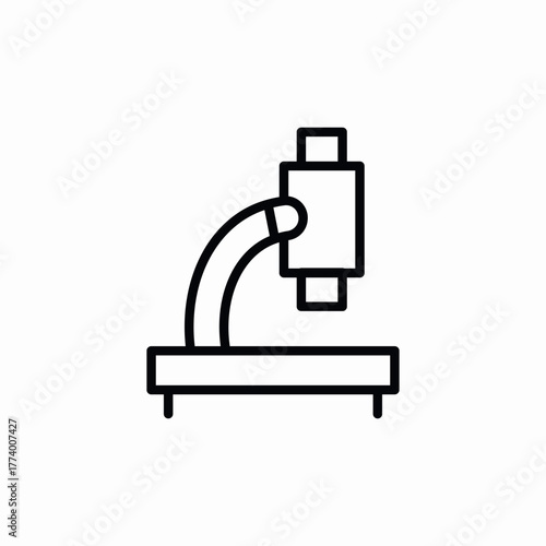 microscope lab icon sign vector