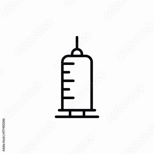 syringe injection icon sign vector