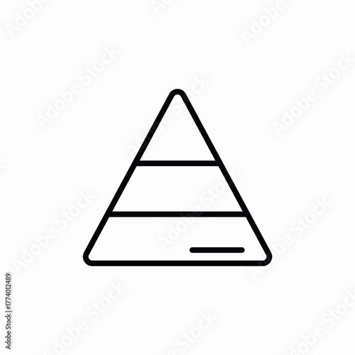 triangle levels icon sign vector