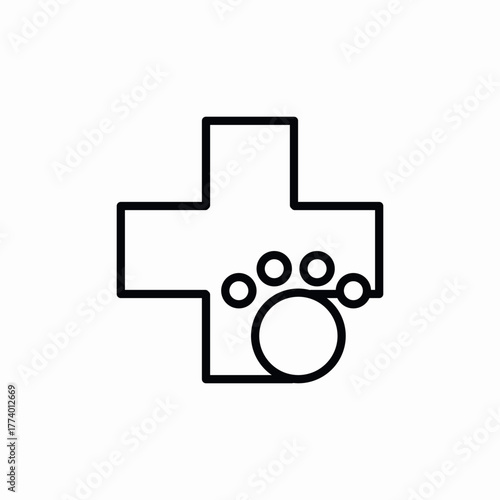 vet pet icon sign vector