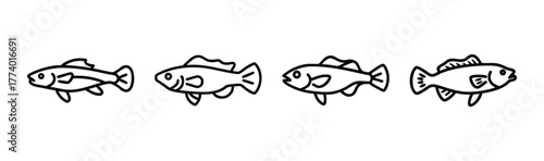 Go by fish vector illustration scalable icon