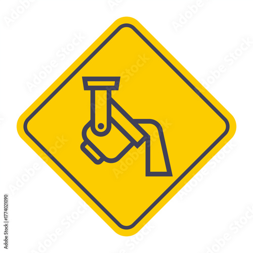 Black metal smelting icon. Flat illustration