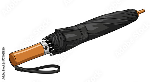 Vector25703 detailed closed umbrella