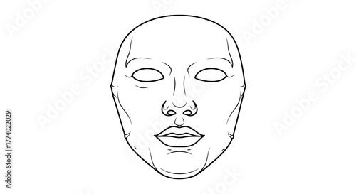 Vector25717 minimalist outline drawing