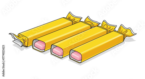 Vector25772 flat candy caramel