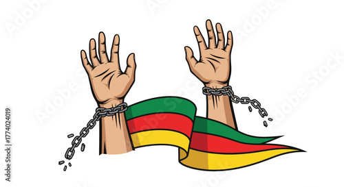 Vector25790 illustration breaking chains