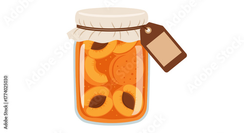 Vector25851 flat apricot jam