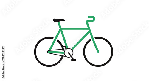 Vector25869 minimalist outline bicycle