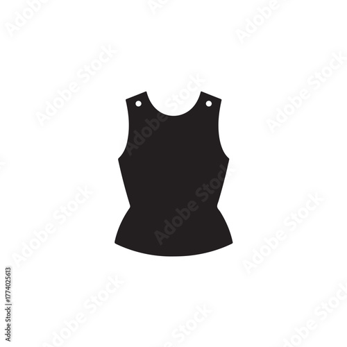 Body armor breastplate ancient soldier silhouette