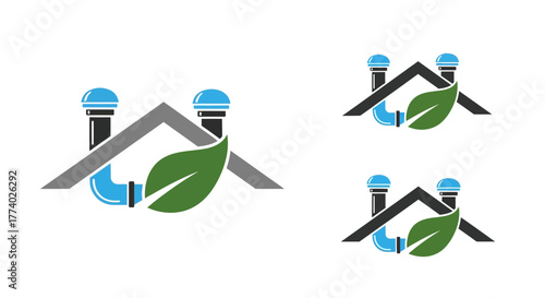 Vector25914 eco plumbing roof