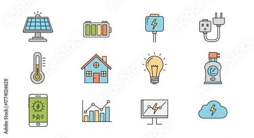 Vector25940 linear colorful renewable