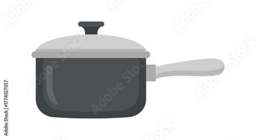 Vector25980 flat saucepan cooking