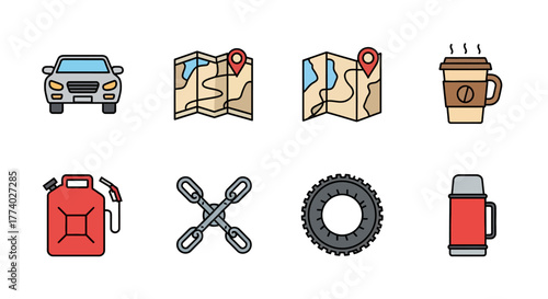 Vector26007 flat colorful travel