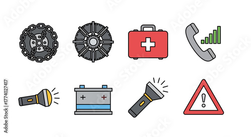 Vector26020 flat emergency preparedness