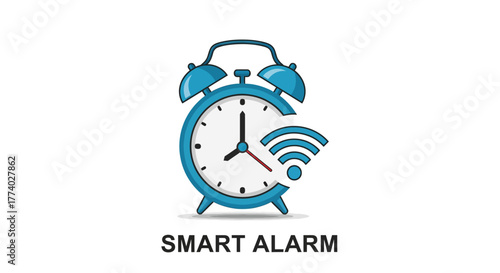 Vector26071 flat alarm clock