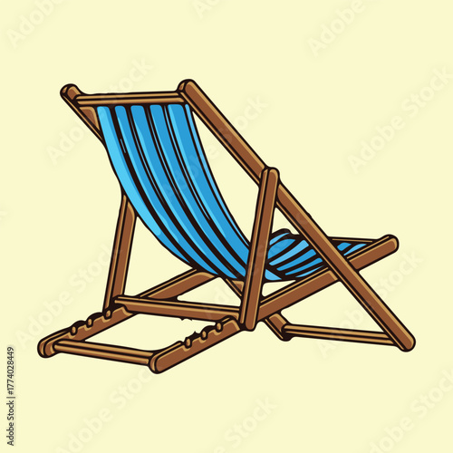 Foldable beach chair relax travel vacation summer furniture seat design vacationing