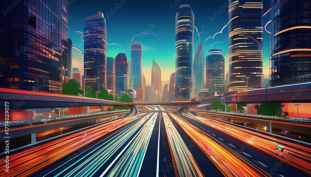 Fototapeta premium traffic in the city