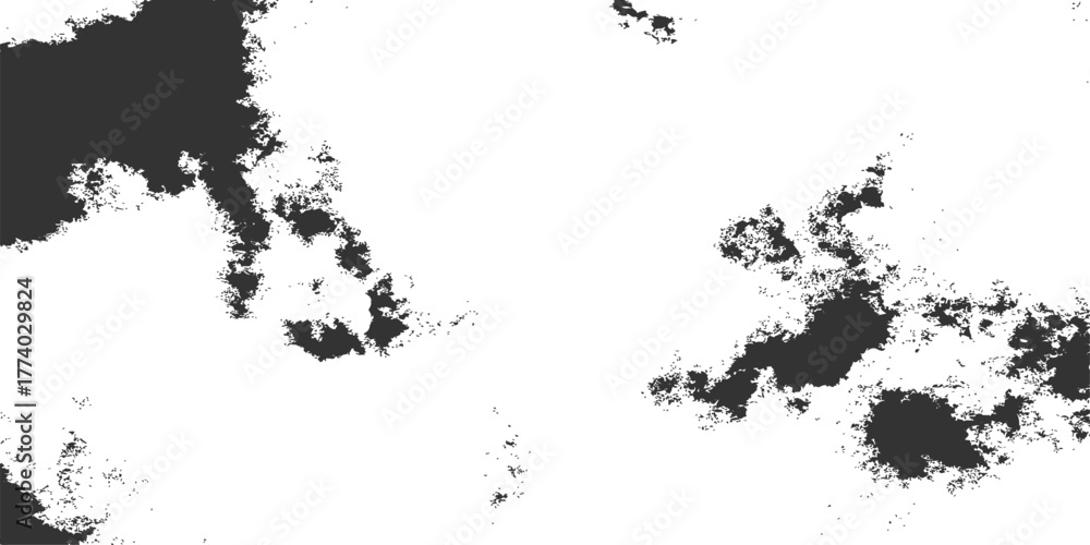 Obraz premium Black and white, black and white background, black and white ink splashes create a dirty grunge frame vector illustration