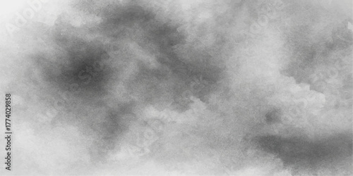 Dynamic motion of dark smoke and light clouds creates an abstract black and white background texture