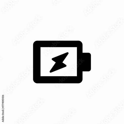 battery charging icon sign vector