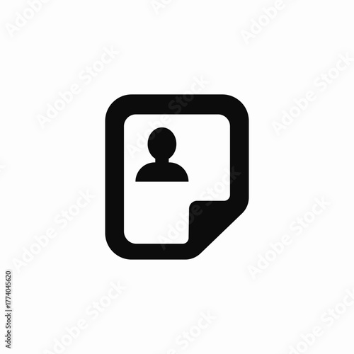 cv document icon sign vector