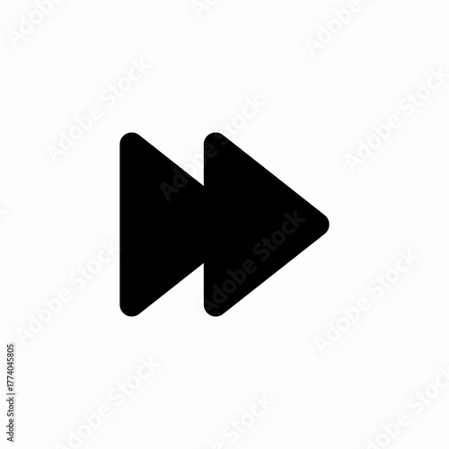 foward skip icon sign vector