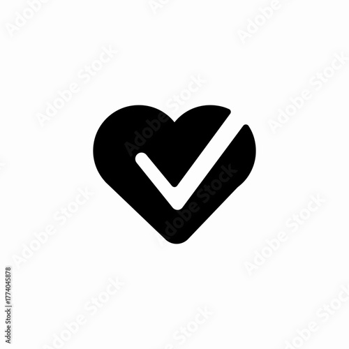 heart exam completed icon sign vector