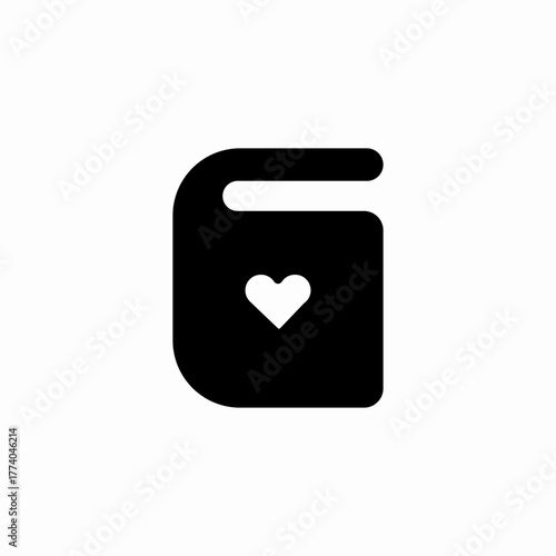 romance book icon sign vector