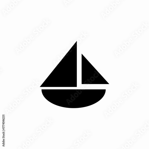 sail boat icon sign vector