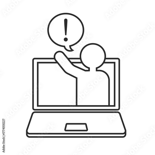 会議、ミーティング、Web会議のイラスト（発言、挙手、アイデア、気づき）